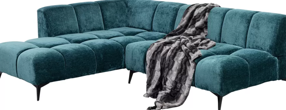KARE Design Hoekbank Nia Glam Dark Green Left 250cm Sale