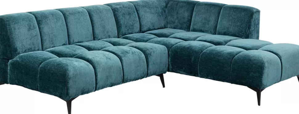 KARE Design Hoekbank Nia Glam Dark Green Right 250cm New