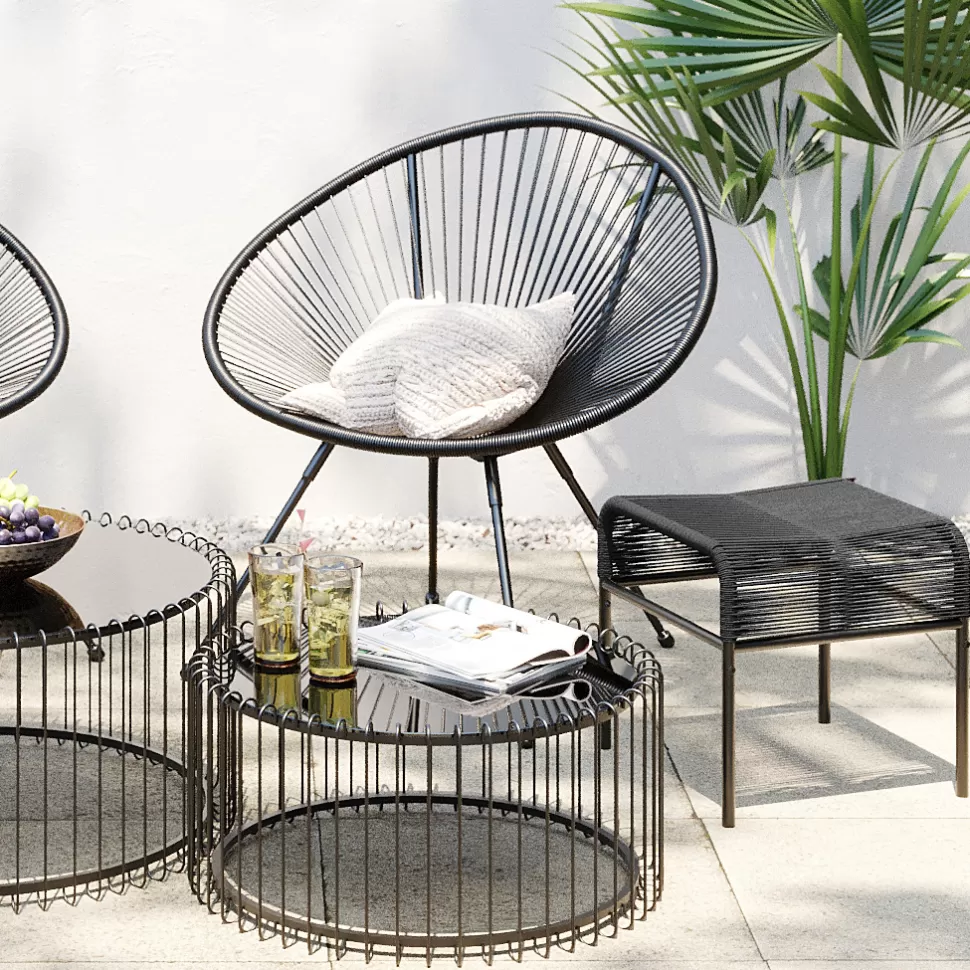 KARE Design Kruk Acapulco Black Hot