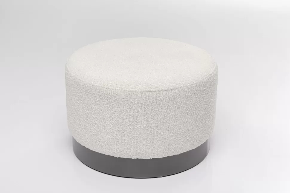 KARE Design Kruk Cherry Boucle Creme Smoke Ø55cm Flash Sale