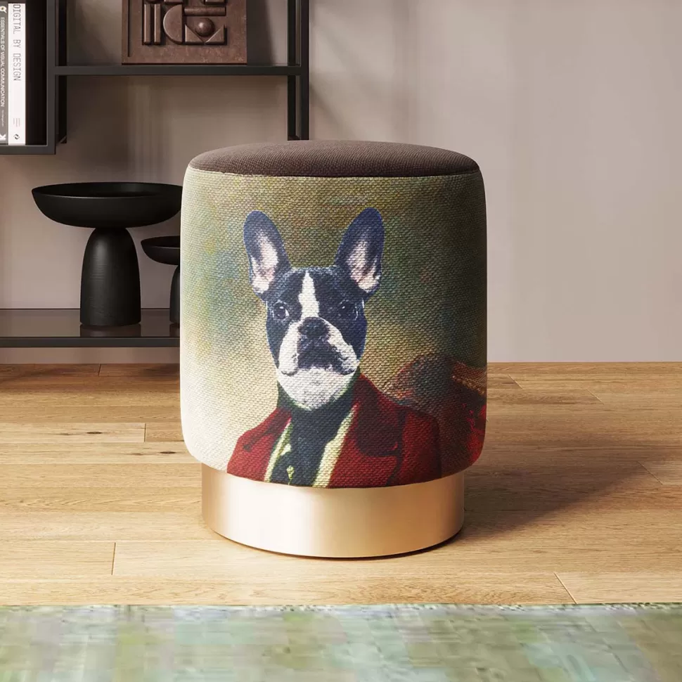 KARE Design Kruk Cherry Mr. Dog Brass Ø32cm Shop