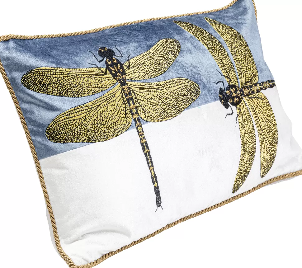 KARE Design Kussen Glitter Dragonfly White 50x30cm Outlet