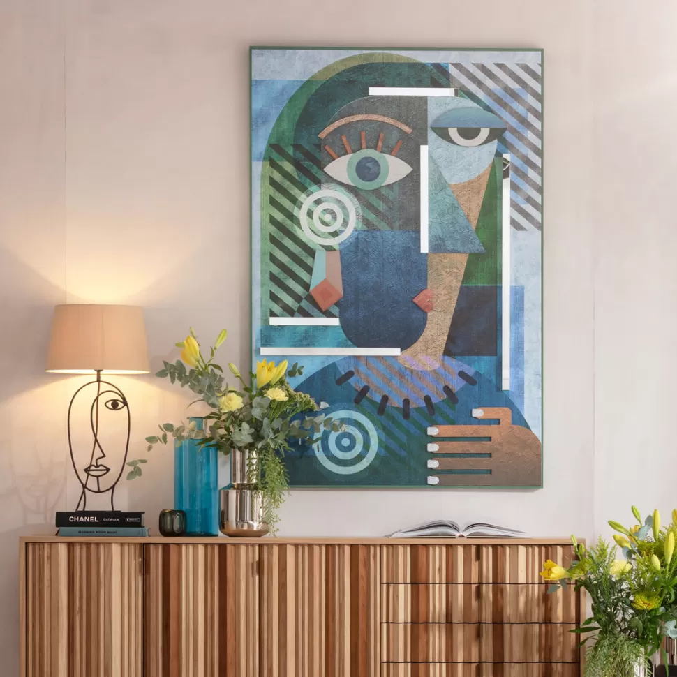 KARE Design Object Picture Geometric Woman 100x150cm Cheap