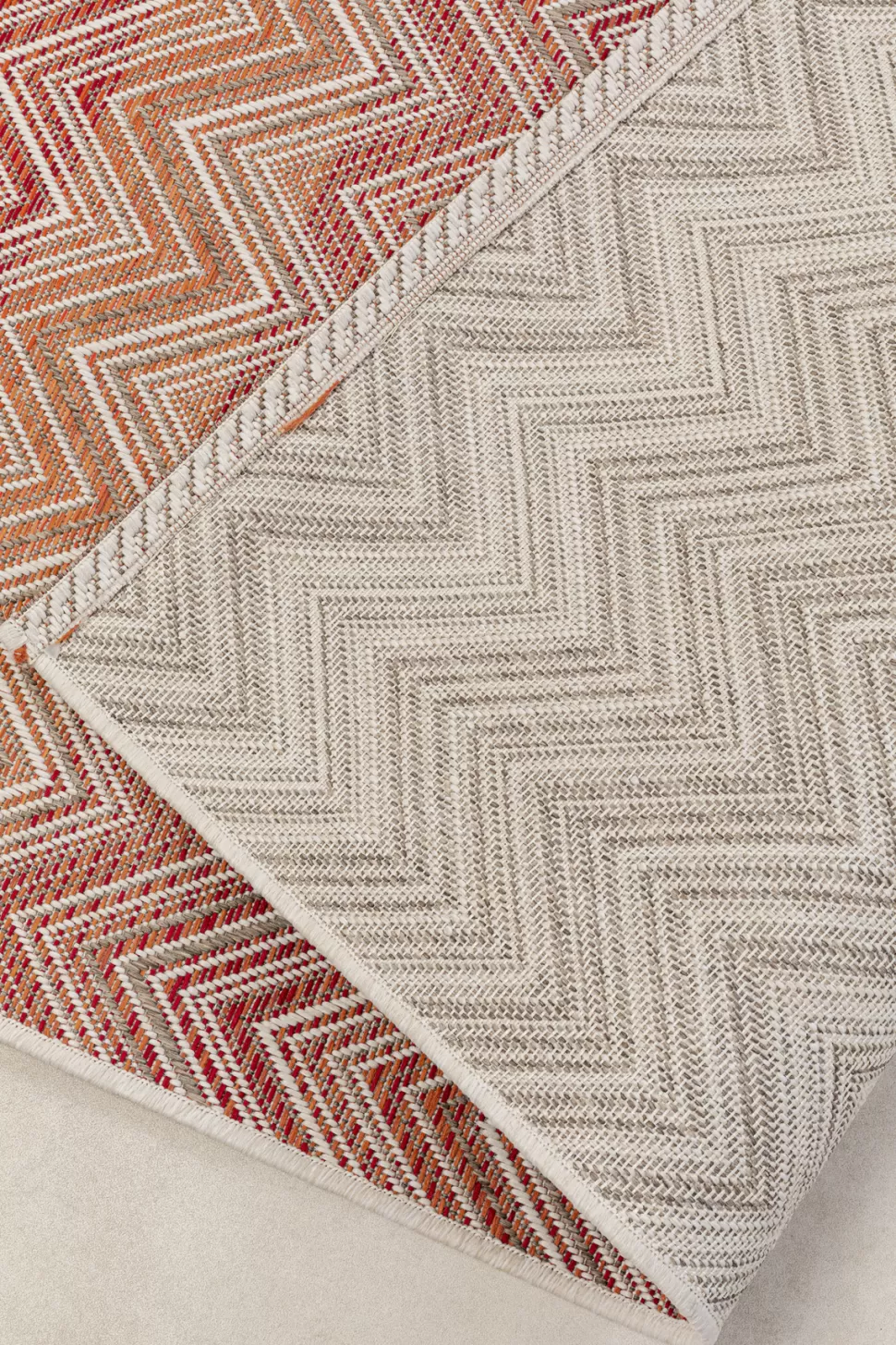 KARE Design Outdoor Vloerkleed Zigzag Red 160x230cm Discount