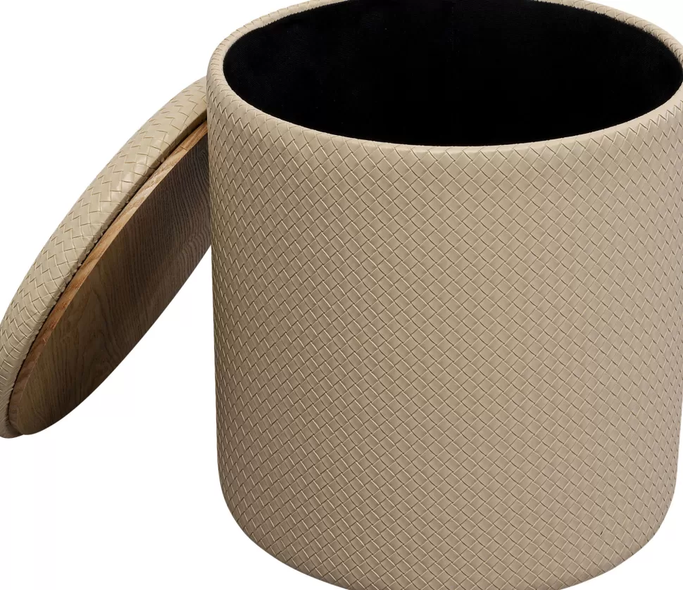 KARE Design Poef Venezia Storage Cream 40cm Cheap