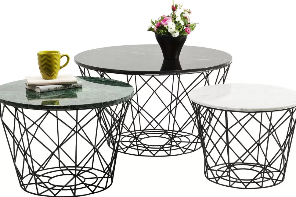 KARE Design Salontafel East Coast Rund (3-delig) Clearance