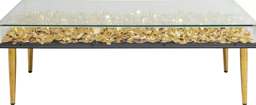 KARE Design Salontafel Gold Flowers 120x60cm Discount
