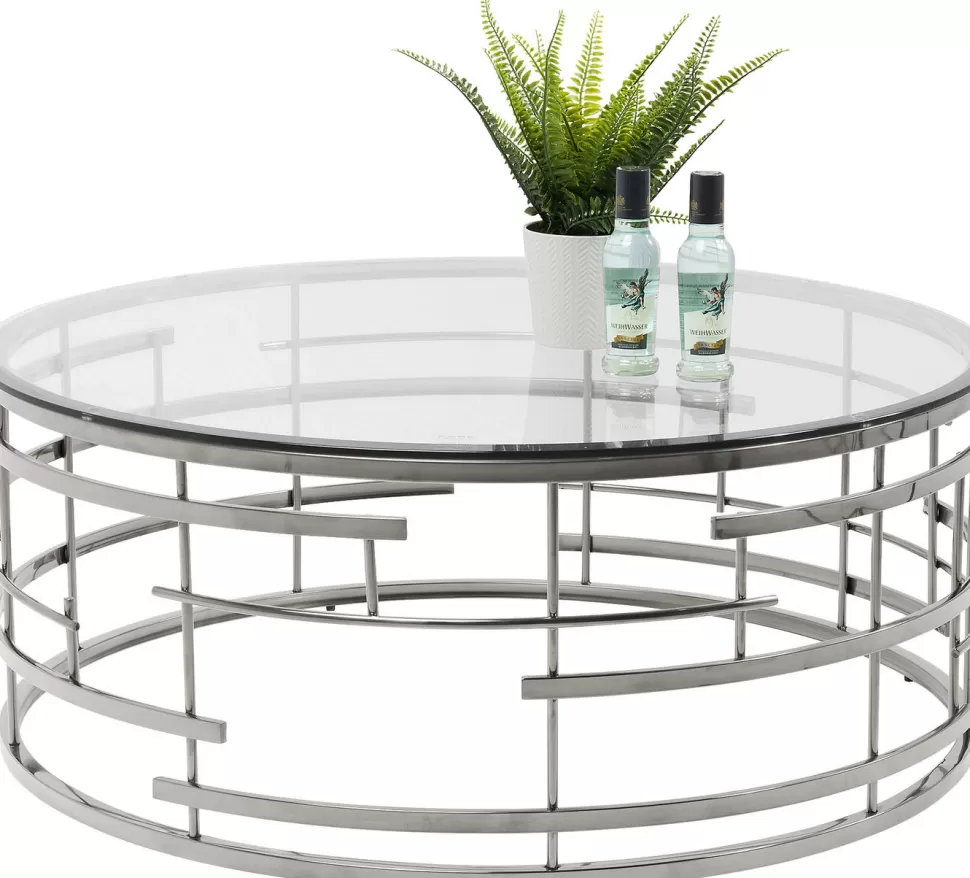 KARE Design Salontafel Jupiter Zilver Ø100cm Clearance