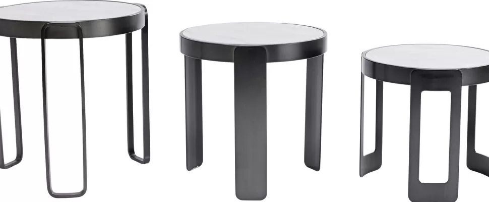 KARE Design Salontafel Perelli Black (Set Van 3) Best