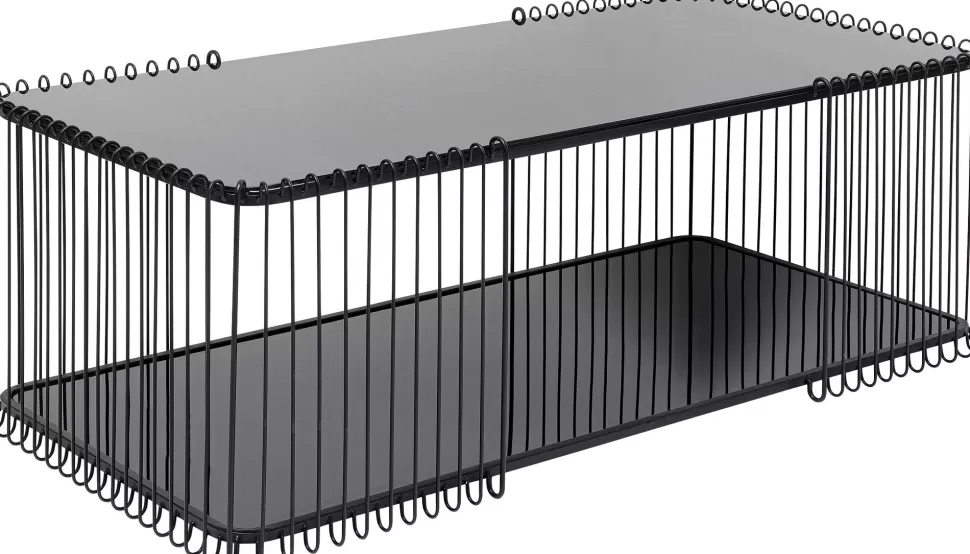KARE Design Salontafel Wire Double Black 120x60cm Flash Sale