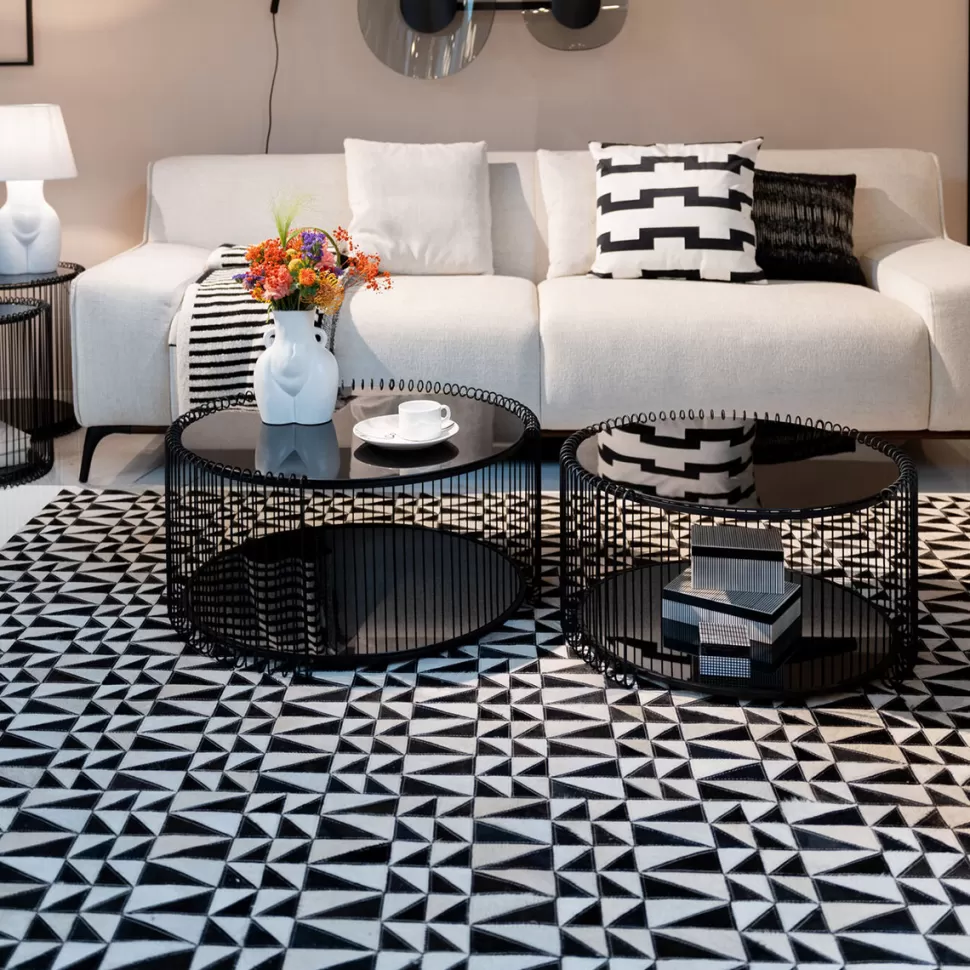 KARE Design Salontafel Wire Double Black Set Van 2 Store