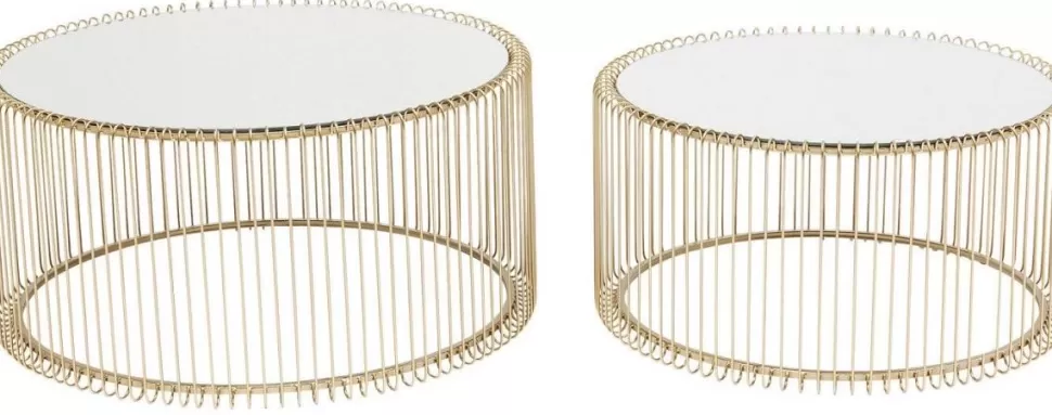 KARE Design Salontafel Wire Messing (2-delig) Cheap