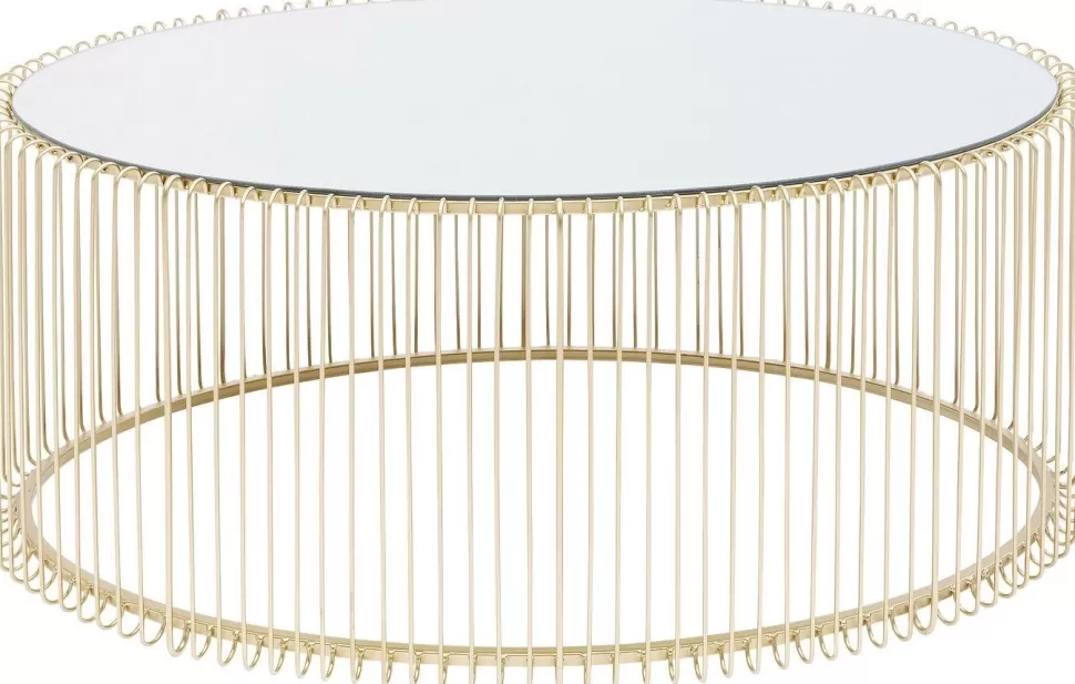 KARE Design Salontafel Wire Uno Messing 60x90cm Clearance