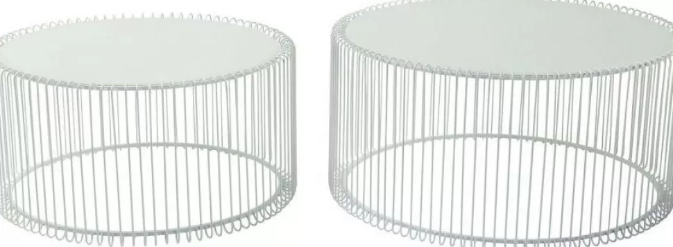 KARE Design Salontafel Wire Wit (2-delig) Store