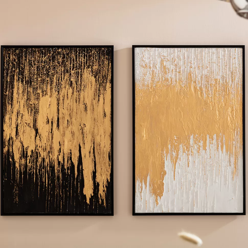 KARE Design Schilderij Abstract Wit 80x120cm Fashion