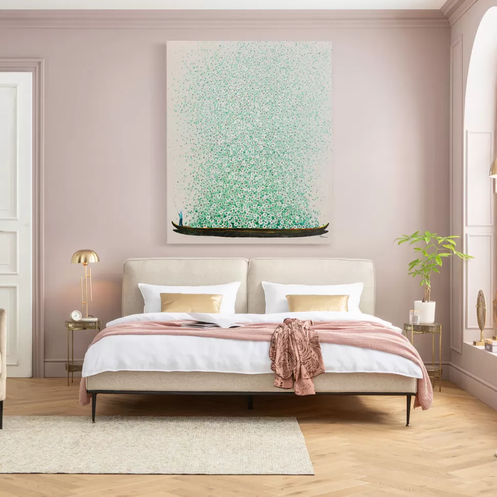 KARE Design Schilderij Flower Boat Beige Green 120x160cm Best