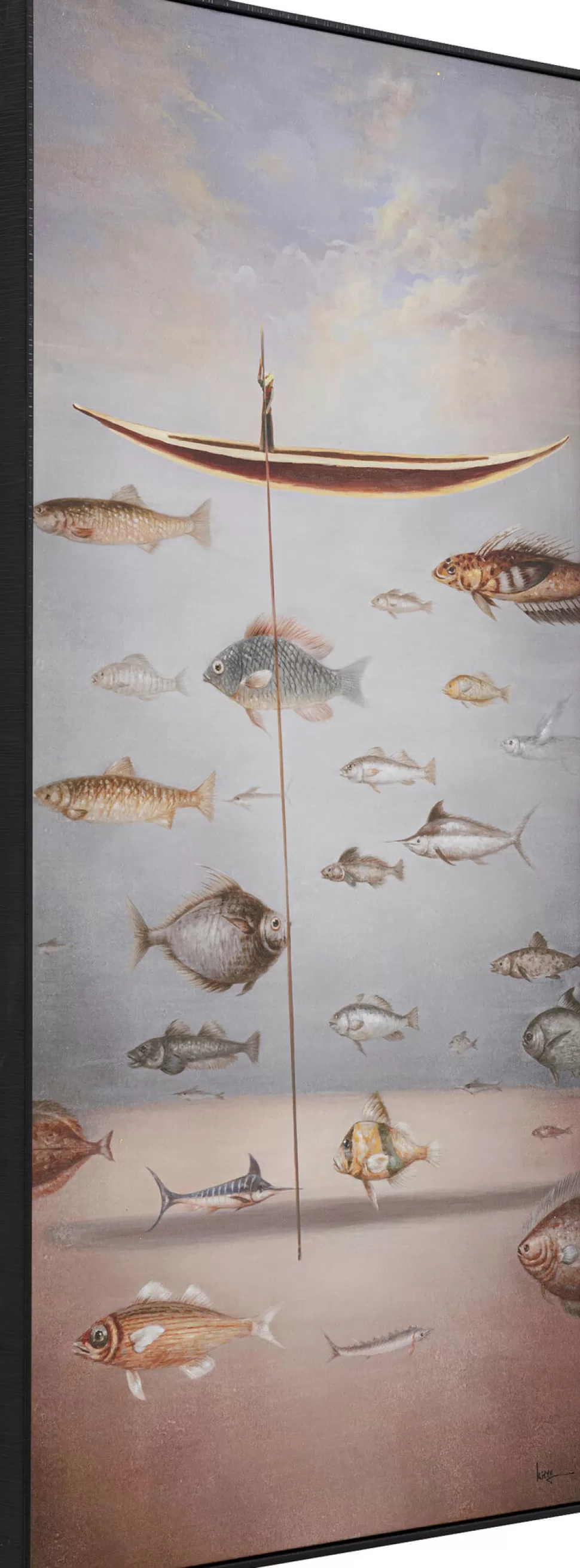 KARE Design Schilderij Met Lijst Cloud Fisherman Boat 60x120cm Online