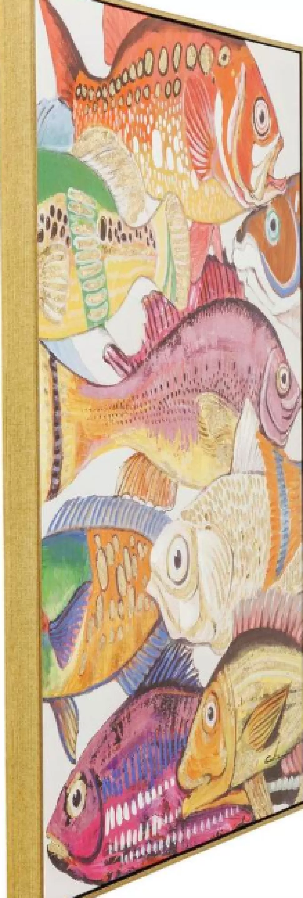 KARE Design Schilderij Touched Fish Meeting One 100x75cm Discount
