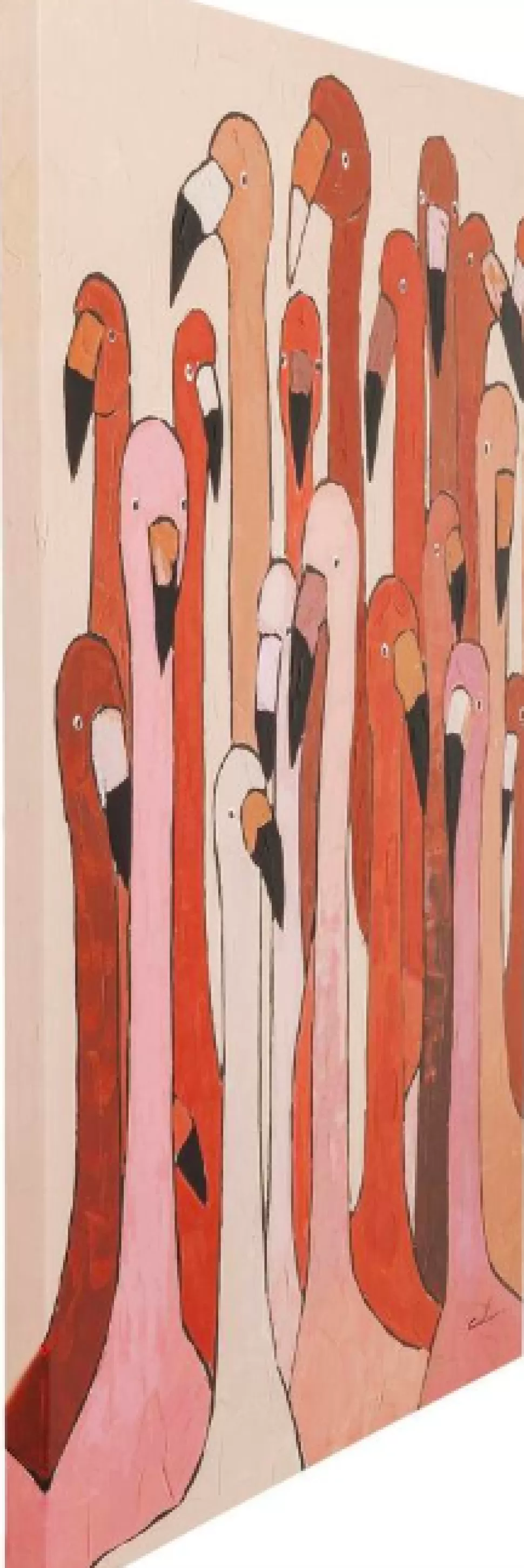 KARE Design Schilderij Touched Flamingo Meeting 120x90cm Clearance