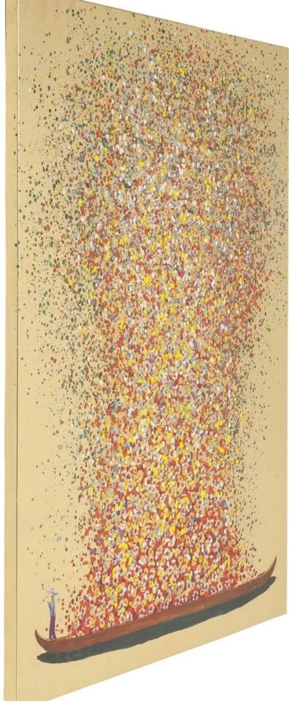 KARE Design Schilderij Touched Flower Boat Goud-rood 100x80cm Best Sale