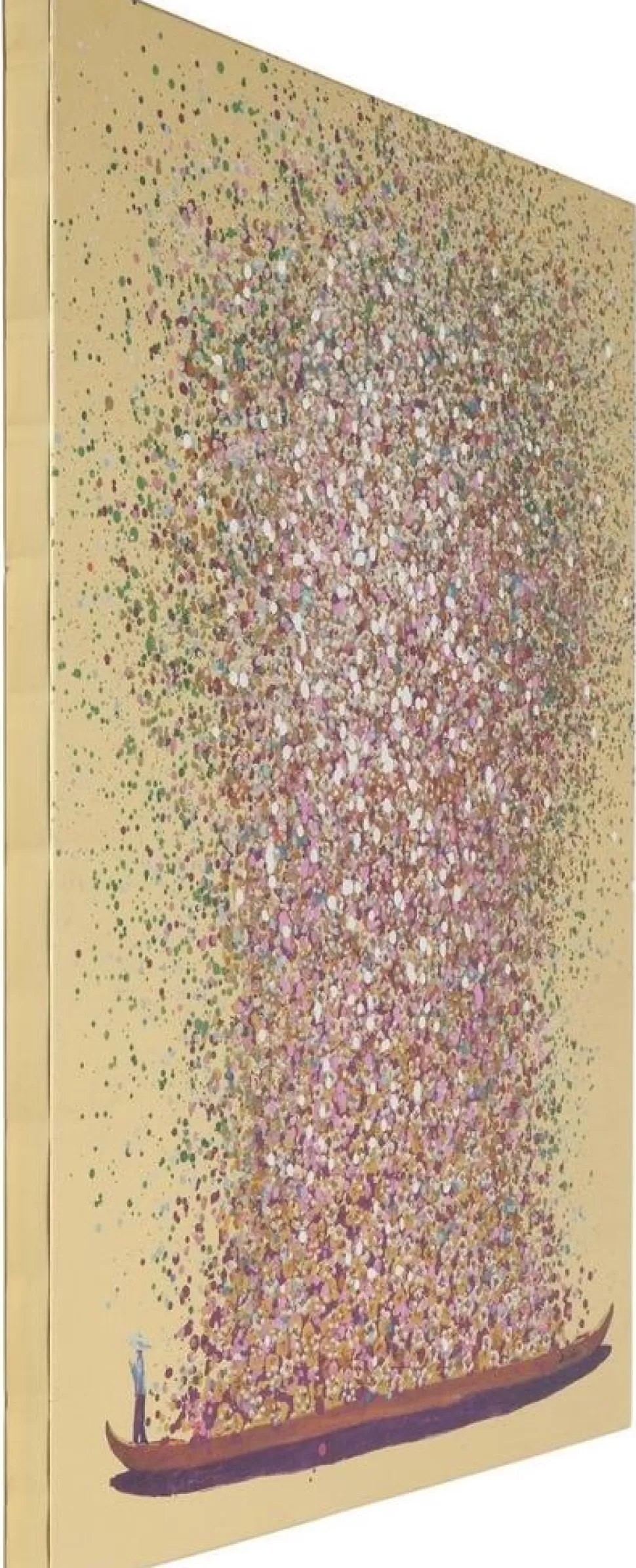 KARE Design Schilderij Touched Flower Boat Goud-Roze 160x120cm Shop