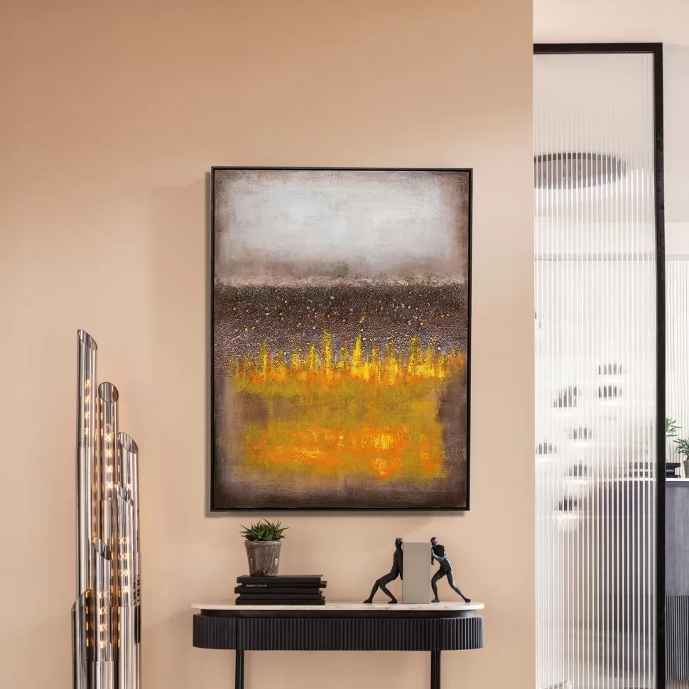KARE Design Schilderij Vista Yellow 90x120cm Hot
