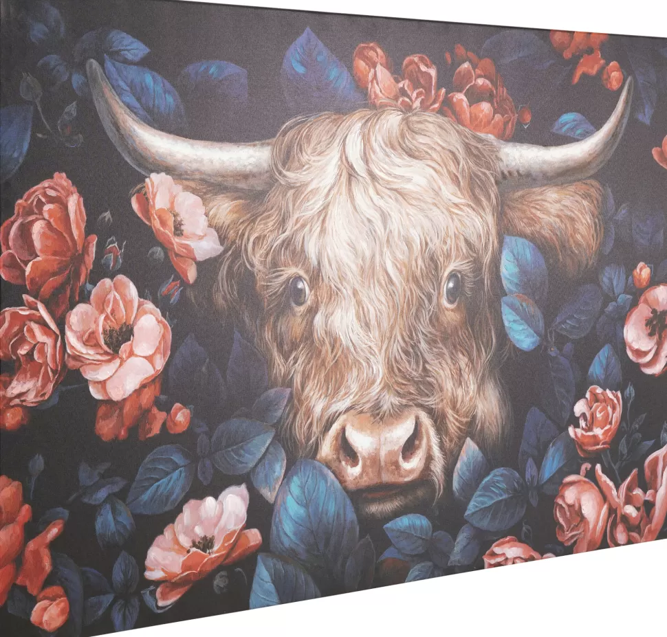 KARE Design Schilderij Yak In Flower 140x90cm Fashion