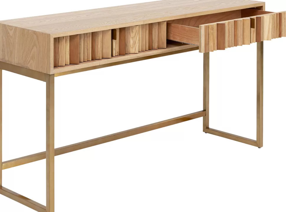 KARE Design Sidetable Concertina Nature 136x40cm Clearance