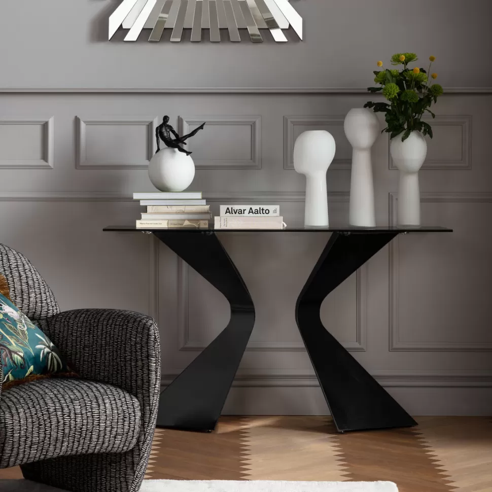 KARE Design Sidetable Gloria Black Ceramik 140x81cm Flash Sale