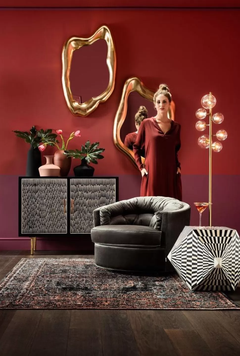 KARE Design Spiegel Hologram Goud 68x117cm Discount
