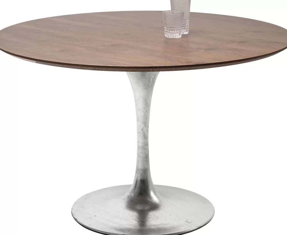 KARE Design Tafelblad Invitation Round Walnut 120cm Discount