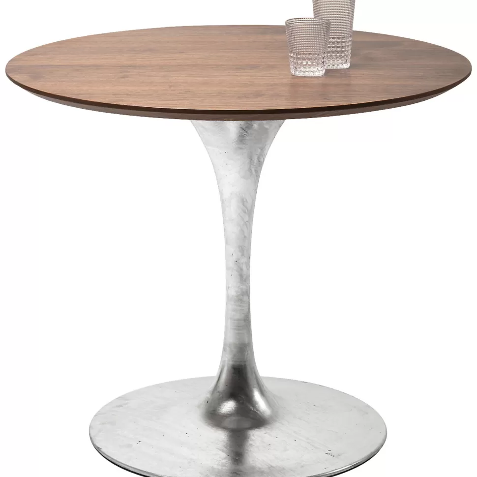 KARE Design Tafelblad Invitation Round Walnut 90cm Store