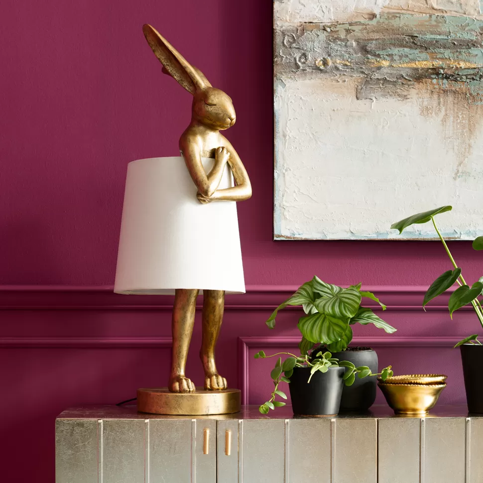 KARE Design Tafellamp Animal Konijn Goud 88cm Store