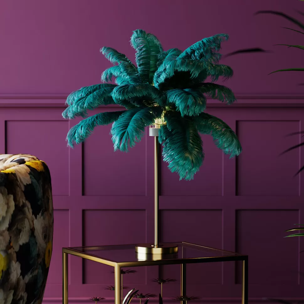 KARE Design Tafellamp Feather Palm Green 60cm Hot