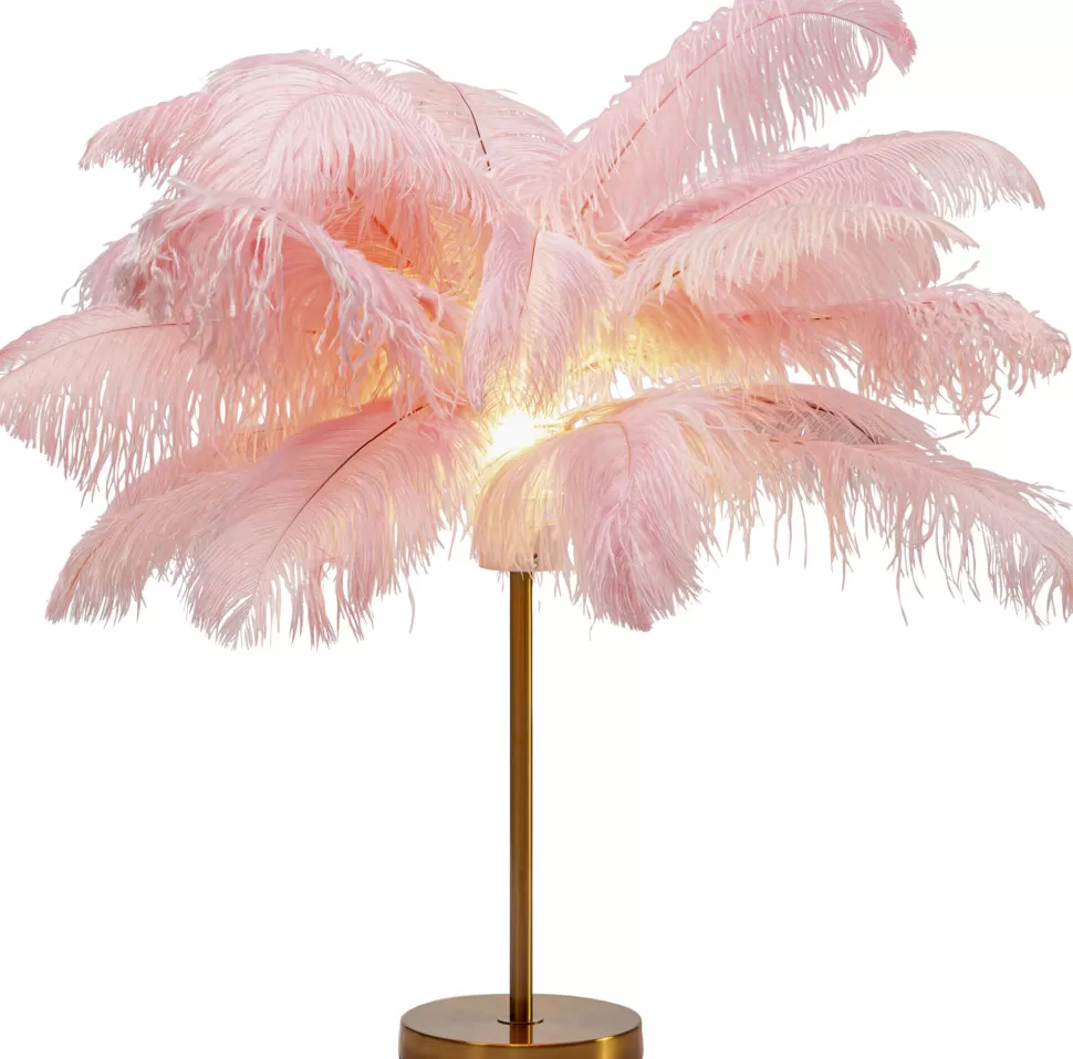 KARE Design Tafellamp Feather Palm Pink 60cm Shop