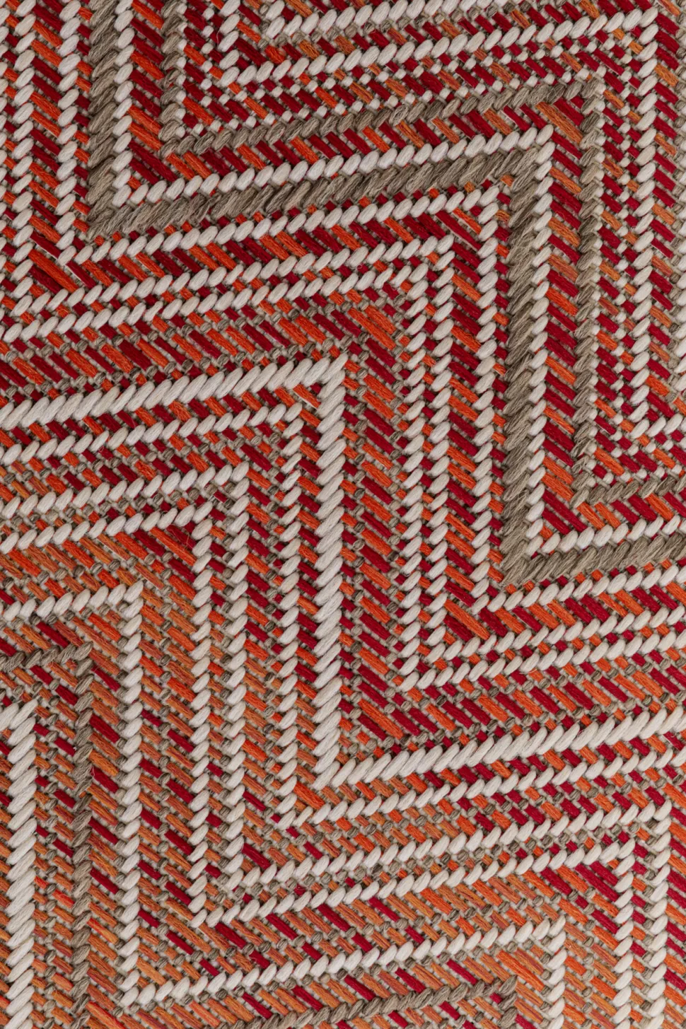 KARE Design Vloerkleed Buiten Zigzag Red 230x330cm Flash Sale