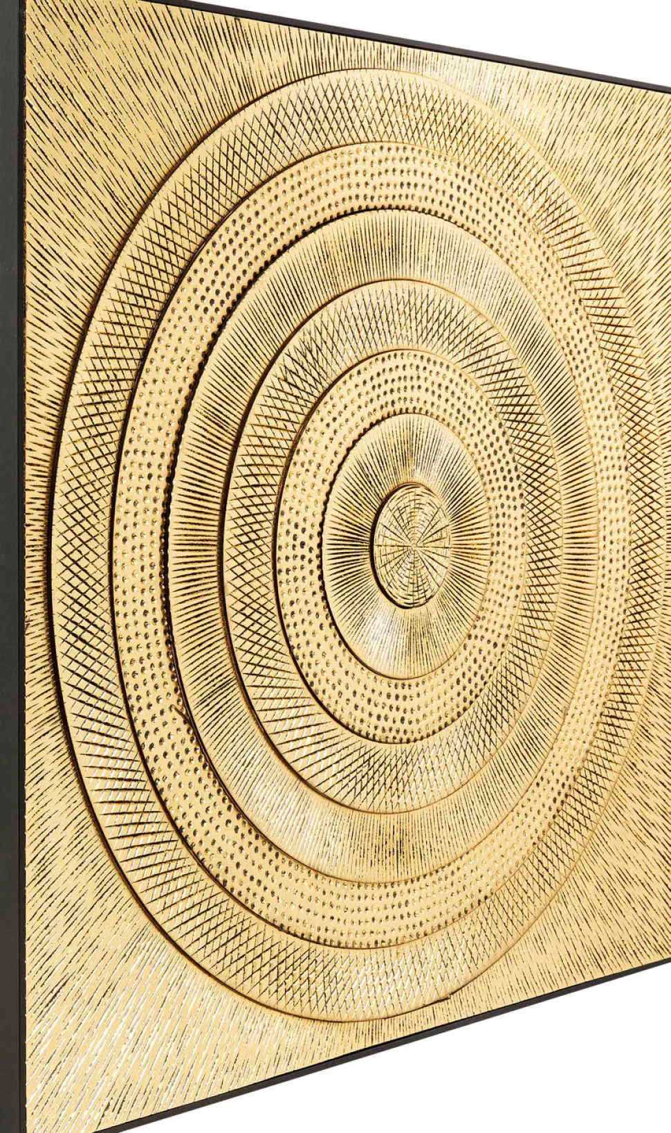 KARE Design Wanddecoratie Art Circle Goud 120x120cm Sale