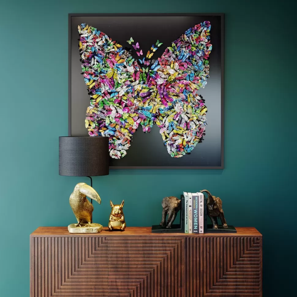 KARE Design Wanddecoratie Farfalla 120x120cm Cheap
