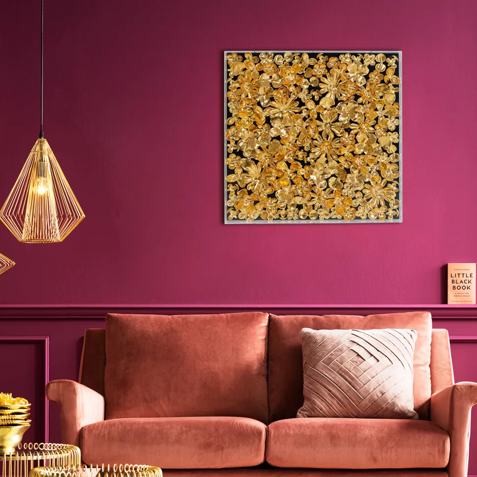 KARE Design Wanddecoratie Gold Flower 60x60cm Store