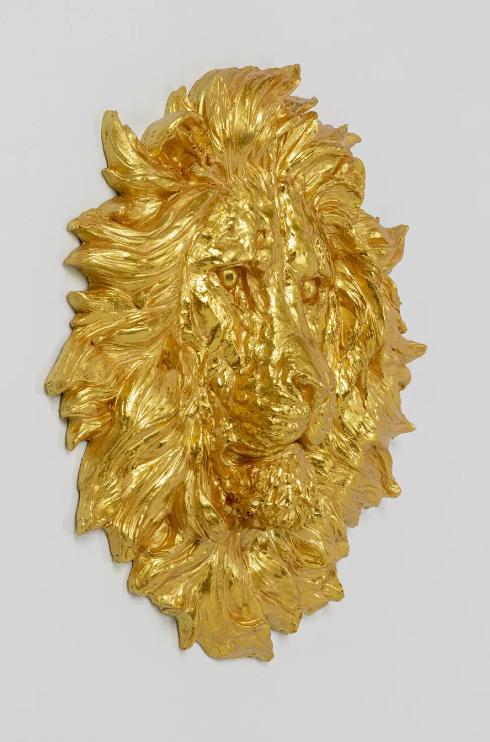KARE Design Wanddecoratie Lion Head Gold 90x100cm Sale