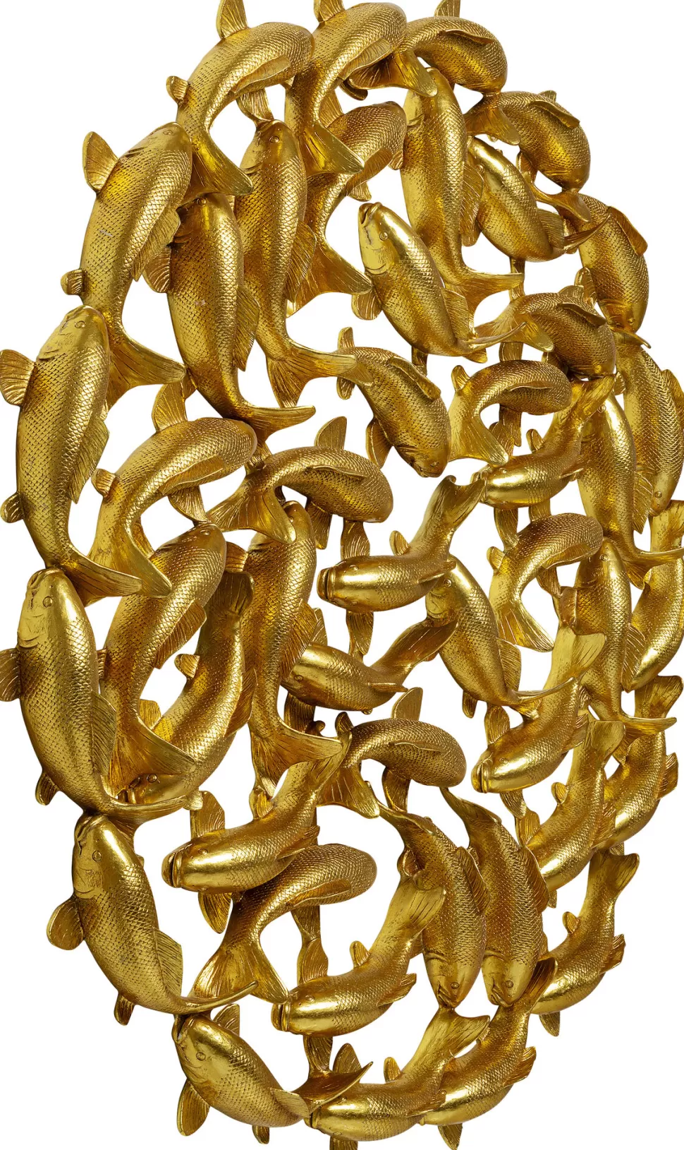 KARE Design Wanddecoratie School Of Koi Gold Ø160cm Clearance