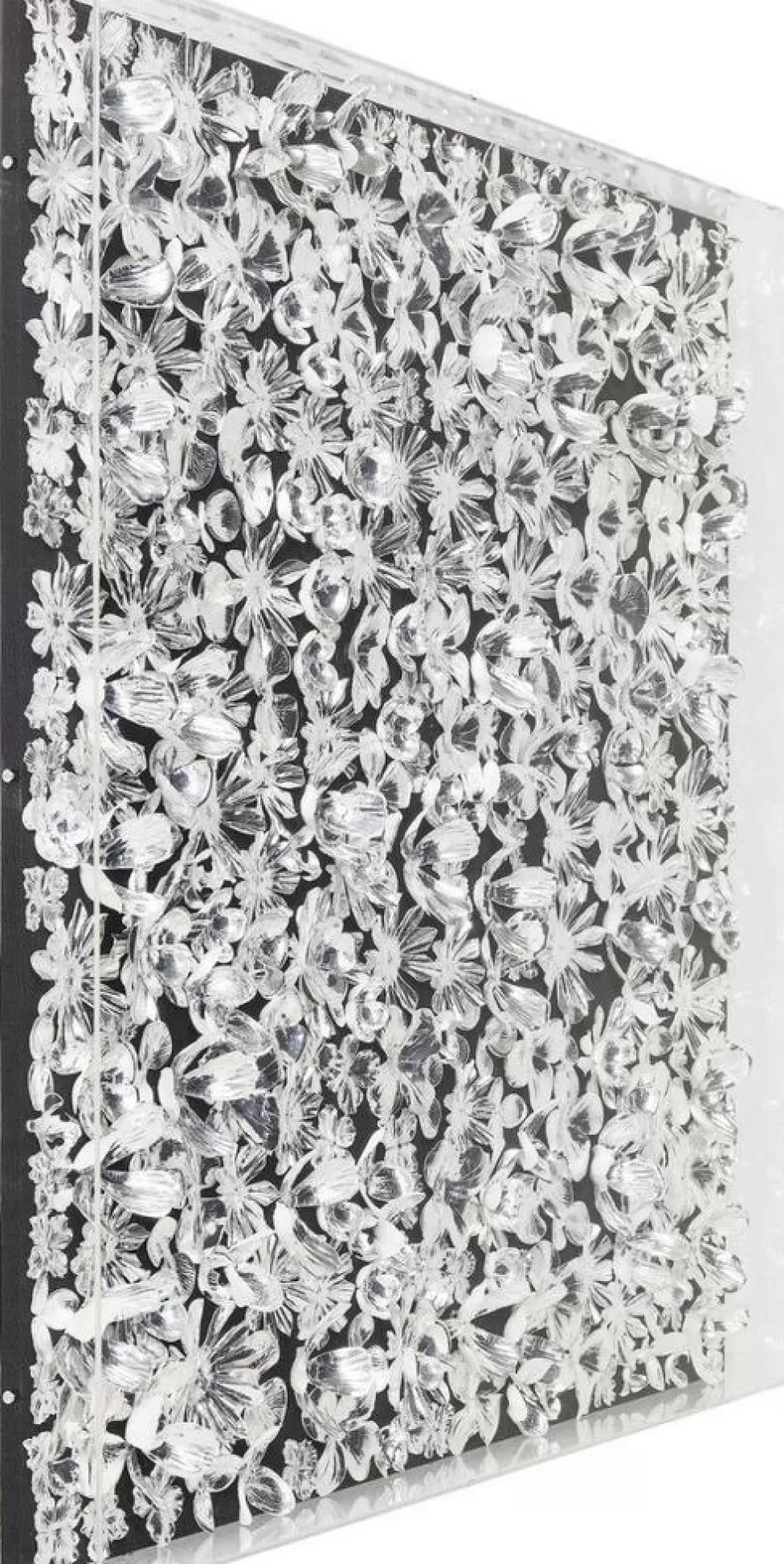 KARE Design Wanddecoratie Silver Flower 100x100cm Fashion