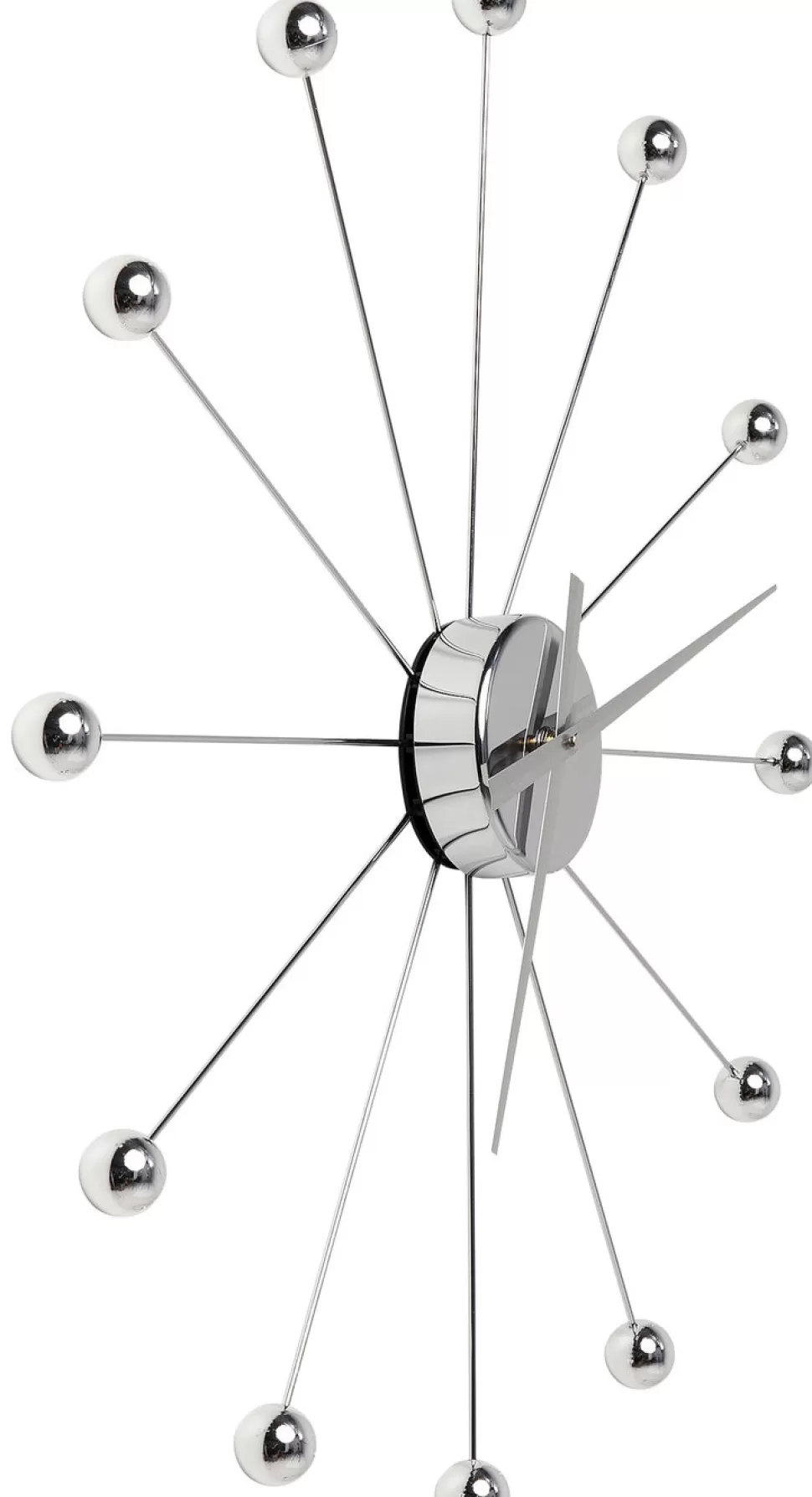KARE Design Wandklok Like Umbrella Balls Chroom Shop