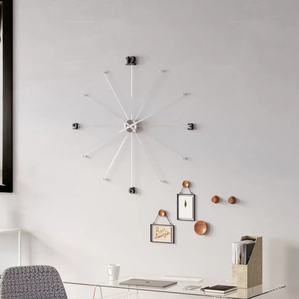 KARE Design Wandklok Like Umbrella Chroom Outlet