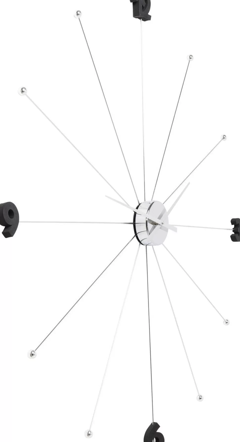 KARE Design Wandklok Like Umbrella Chroom Outlet