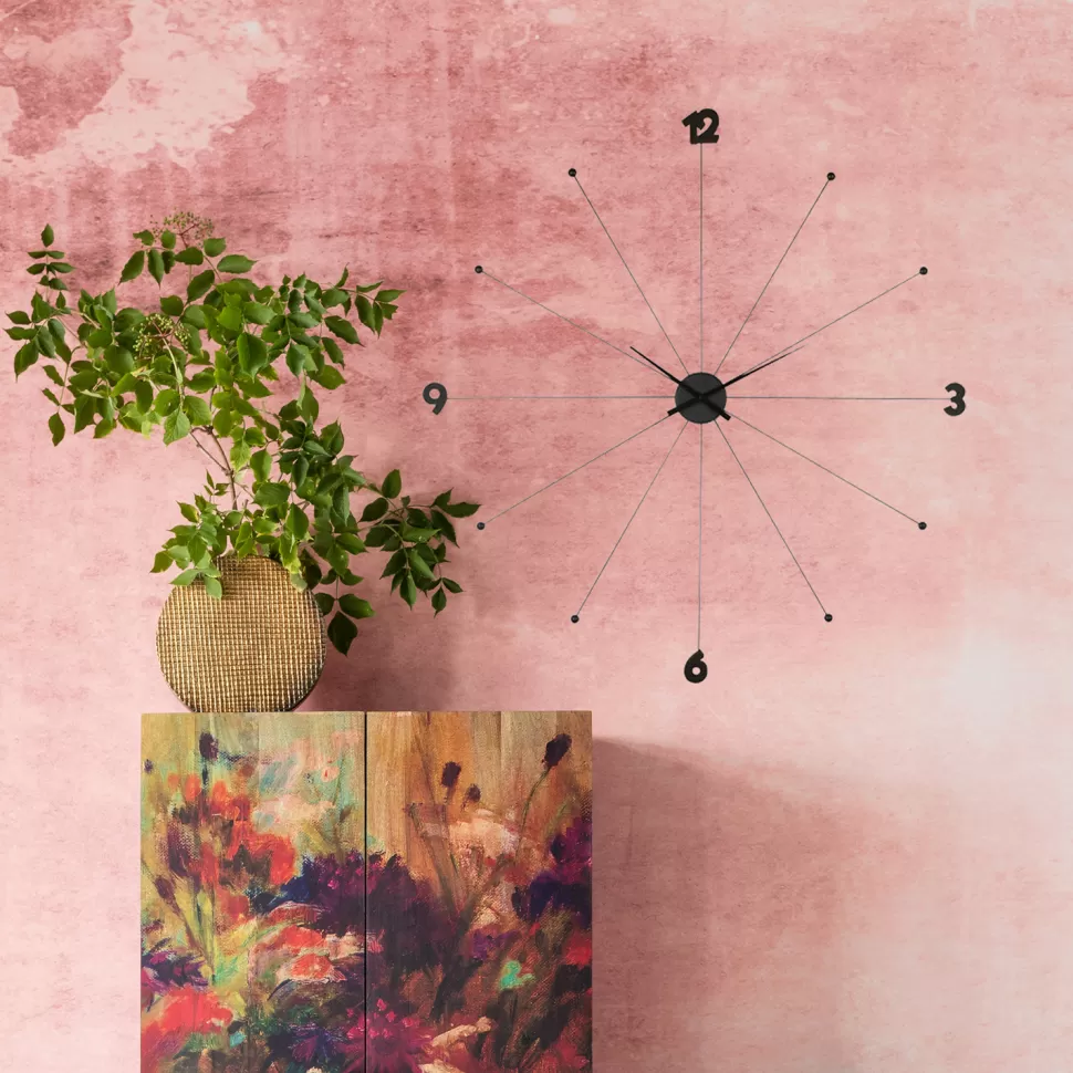 KARE Design Wandklok Like Umbrella Zwart Fashion