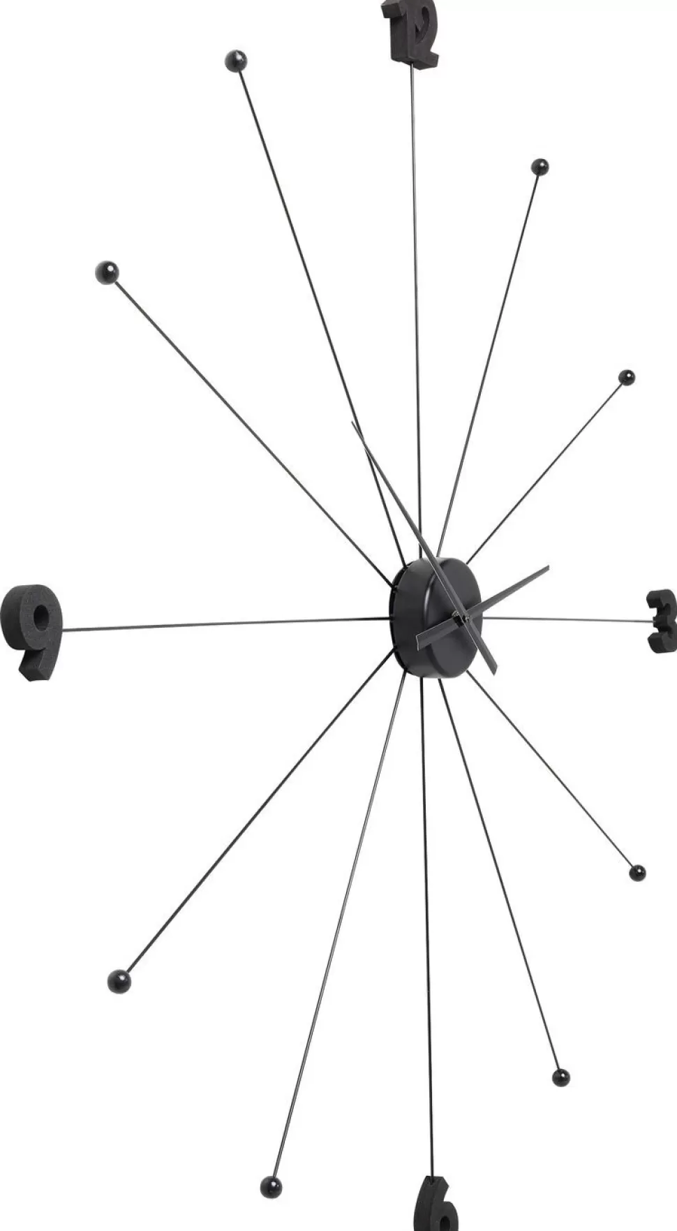 KARE Design Wandklok Like Umbrella Zwart Fashion