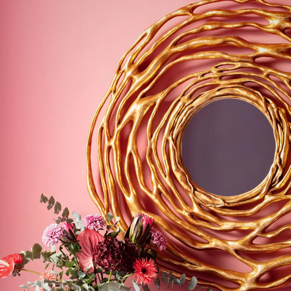 KARE Design Wandspiegel Twiggy Gold Ø121cm Shop